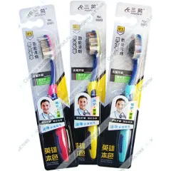 Зубная щетка с щетиной из бамбукового волокна, 1 шт.