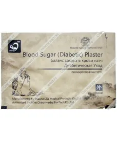 Пластырь Zhengqitong Ping Tie для поддержания уровня сахара в крови, диабетический, 1 шт.