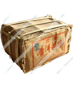 Плитки Пуэр Шу в бамбуковом листе, 5 шт. по 100 гр.