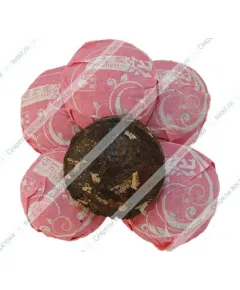 Мини-Точа Пуэр Шу с лотосом, урожай 2012 г., 3 шт.