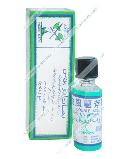 Обезболивающий бальзам Double Axe Oil, 3 мл.