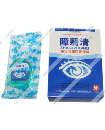 Капли глазные для профилактики катаракты "Zhangyiqing", 10 мл.